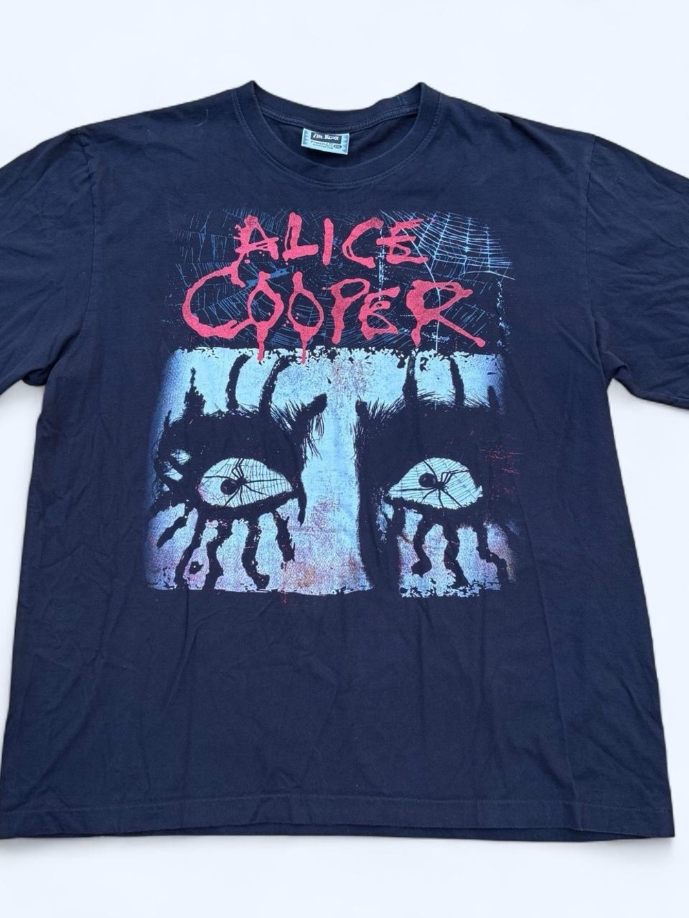 Vintage 2000s Alice Cooper Spider Eyes Single Stitch Band T Shirt 2XL The Roxx